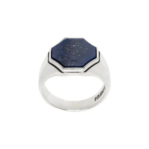 Кольца из стерлингового серебра 925 пробы EMANUELE BICOCCHI Мужские синие