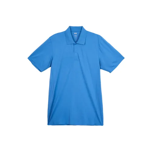 UNIQLO Поло Унисекс Небесно-Синий