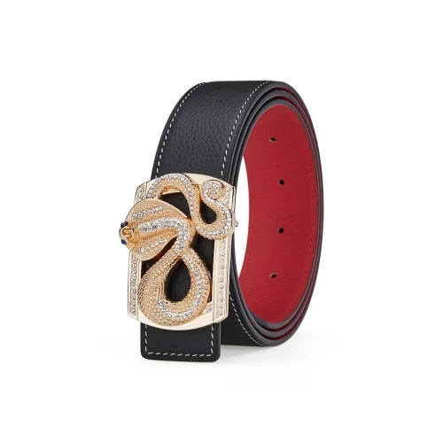 GUSKI Alloy Leather Belts Men's