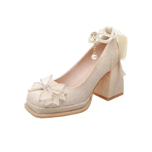 Dawei's House Высокие каблуки Женские Шампанское Набор в подарочной коробке