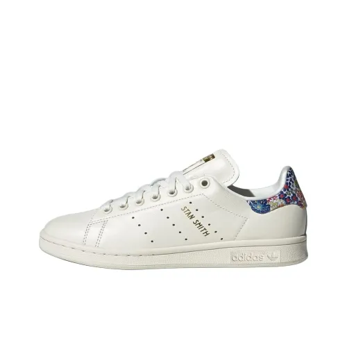 Liberty London x Adidas Originals STAN SMITH Противоскользящие устойчивые к истиранию низкие скейтбординговые кроссовки для женщин белые