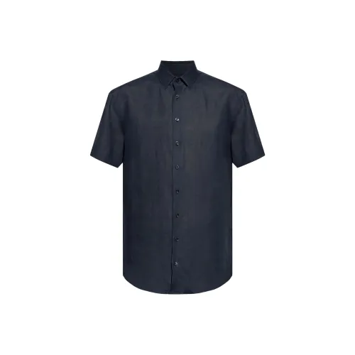 AMANI SS25 Рубашка Мужская Морской Синий