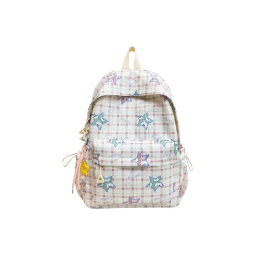 HCXK Нейлон Рюкзак Унисекс Розовый Фиолетовый Зеленый Синий Черный