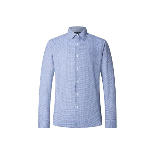 SEPTWOLVES Рубашка Мужская Светло-Синяя