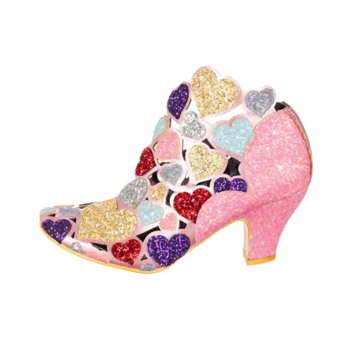 IRREGULAR CHOICE Meile Грубый каблук Высокие каблуки 7,2 см Женские Розовый