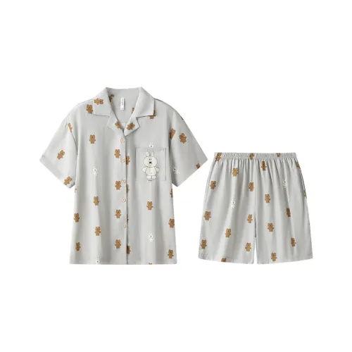 Gongdie x Brunch Brother Пижамный комплект Женские Серый