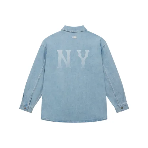 Mlb Base Logo New York Yankees Basic Collection SS25 Длинный рукав Рубашка Unisex Light Синий