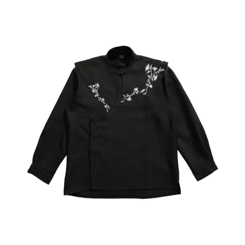 Pang Xiaochen Рубашка Мужская Черная