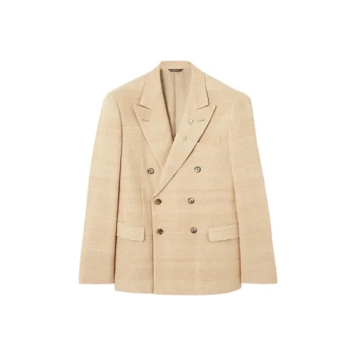 Loro Piana SS25 Бизнес-костюм Пальто Мужской Бежевый