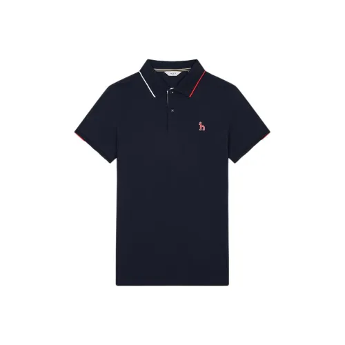 HAZZYS Поло Мужское Темно-Синий