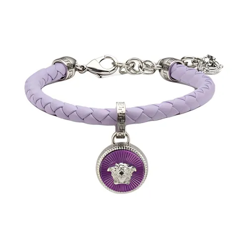 VERSACE Браслеты из коровьей кожи женские фиолетовые