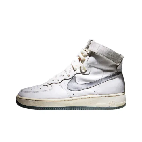 Nike Air Force 1 Slip Resistant Abrasion Resistant High Top Винтажные баскетбольные кроссовки Унисекс Белый