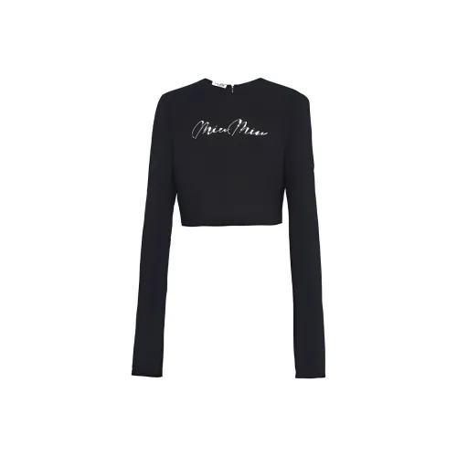 MIU MIU FW21 T Рубашка Женская Черная