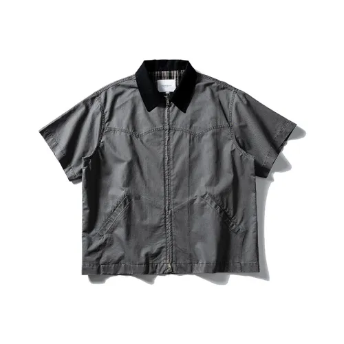 TESTUNG Лето Essentials Рубашка Свободный крой Унисекс