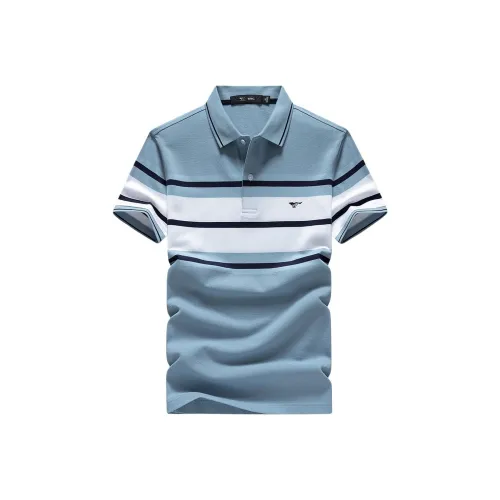 SEPTWOLVES Поло Мужское Небесно-Синий