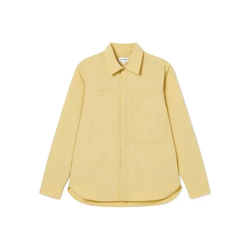 LACOSTE Цвет круассана Мужские рубашки