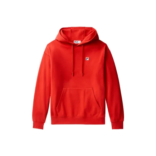 FILA Классический Relaxed Hoodie Толстовка Унисекс Красный 600