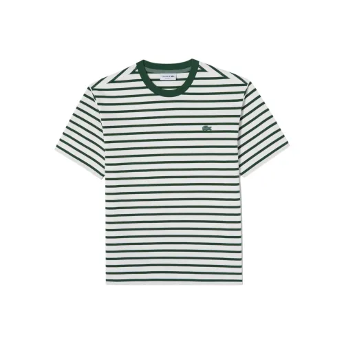 Lacoste T-Shirt Мужская Белая Зеленая