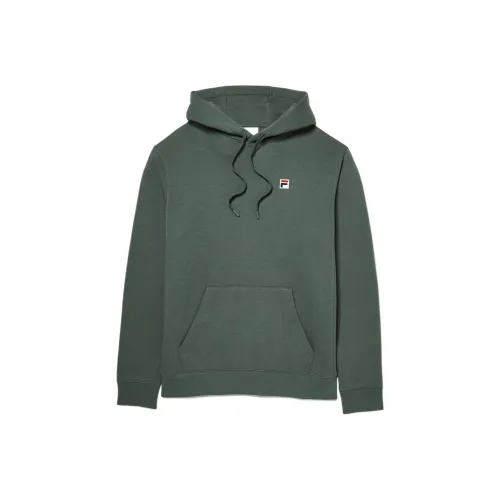 FILA Classic Pullover Hoodie Толстовка Мужская Темно-Зеленая 300