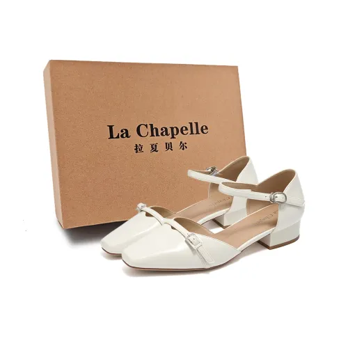 La Chapelle Французский Фея Элегантность Модный One Ремень Высокий каблук Сандалии Кэжуал Женские Бежевый