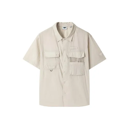 SEPTWOLVES Повседневный Коммутирование Однотонный Рабочий стиль Повседневный Короткий рукав Рубашка Мужская