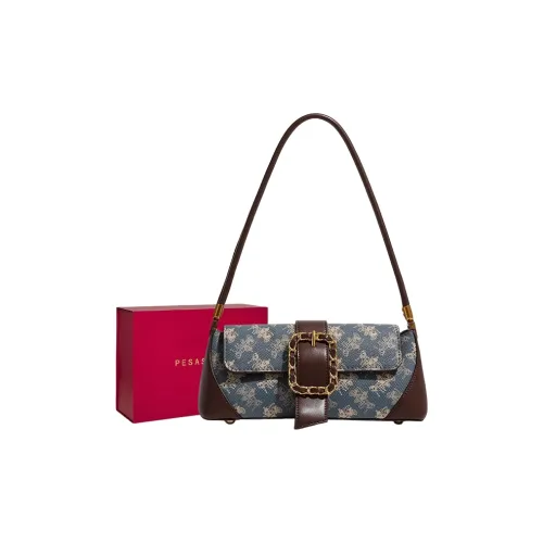 PESASRIE Сумка через плечо из ПВХ Женская Синяя