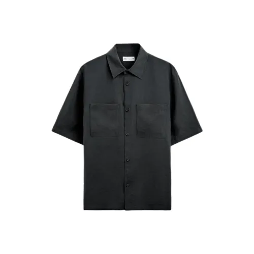 ZARA Мужские черные рубашки