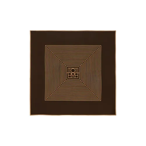 TOTEME Шелковые шарфы для женщин коричневый