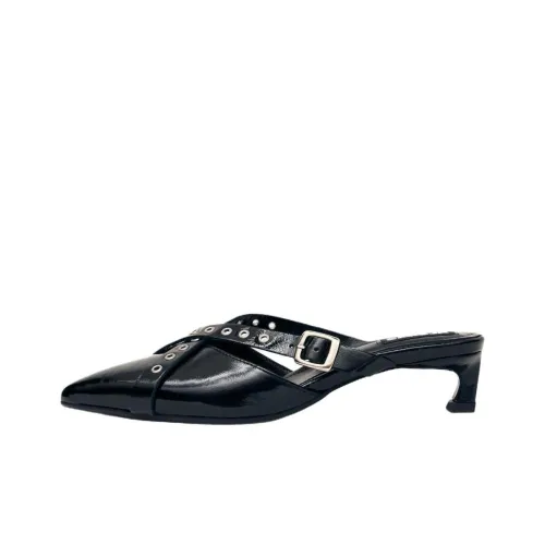 ALOHAS Домашние тапочки 4,5 см Женские Черные