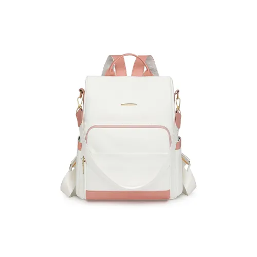 Single Warehouse ПУ (полиуретан) Рюкзак Стандартный Унисекс Черный Белый Черный Коричневый Карамельный Синий Красный Розовый