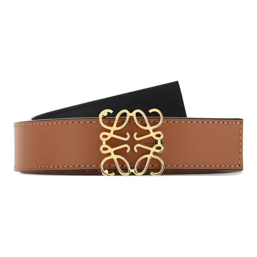 LOEWE Кожаные ремни Коричневый/черный Унисекс