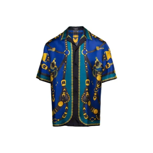 VERSACE Мужские Синие Рубашки