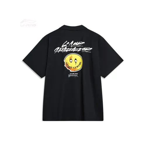 LINING Скейтборд Рубашка Мужская Черная