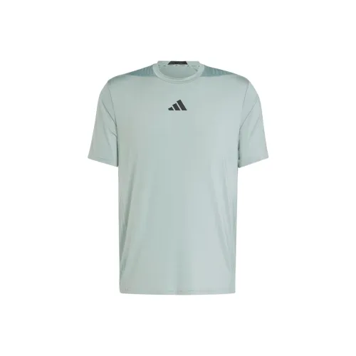 Adidas Climacool Дизайнерский для тренировок Intensity T Рубашка Мужская Серебряно-зеленая