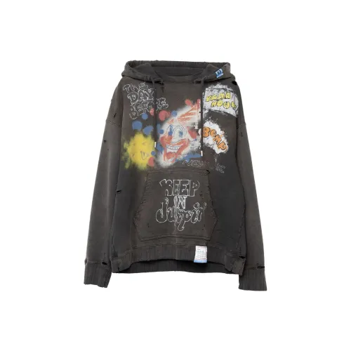 Maison Mihara Yasuhiro Черные Мужские Свитшоты