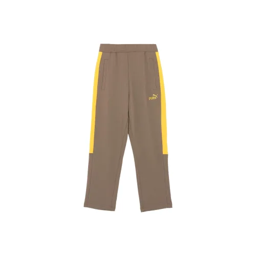 PUMA CORE HERITAGE Вязаные тренировочные брюки мужские серые