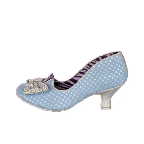 IRREGULAR CHOICE Dazzling Diva Квадратный каблук Высокие каблуки 6 см Женские Синий Широкая подошва