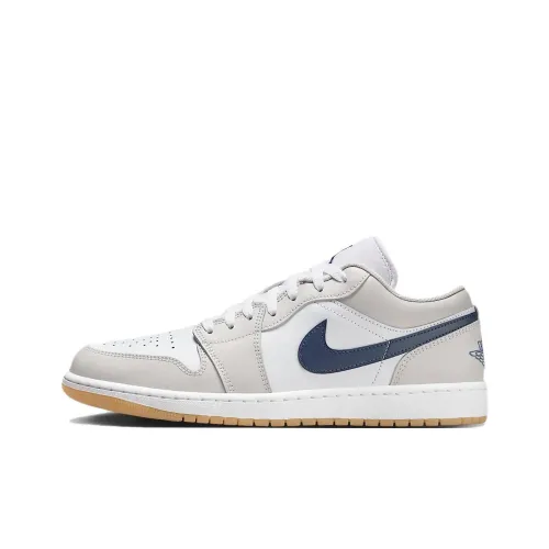 Jordan Air Jordan 1 Винтажные баскетбольные кроссовки Low Топ Белый Мужской