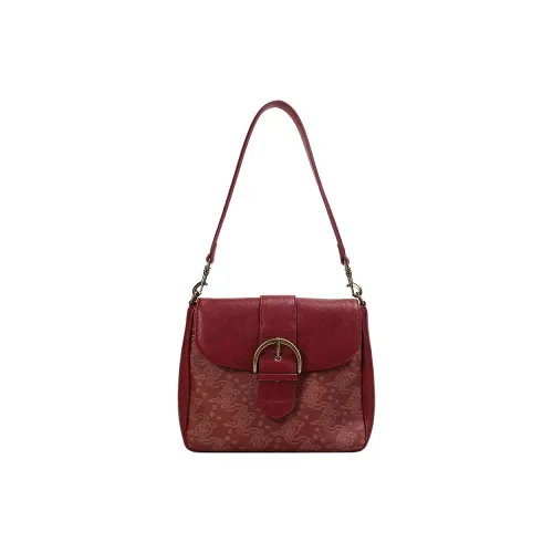 LOSEA Искусственная кожа Сумка через плечо Средняя Женская Вермильон