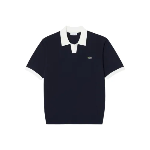LACOSTE Темно-синяя мужская поло рубашка