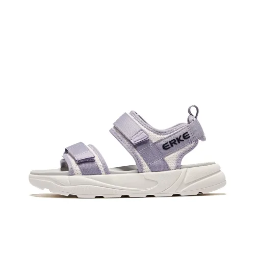 Erke Chasing Waves Пляжные сандалии Женские Микрокристаллический белый Минеральный фиолетовый