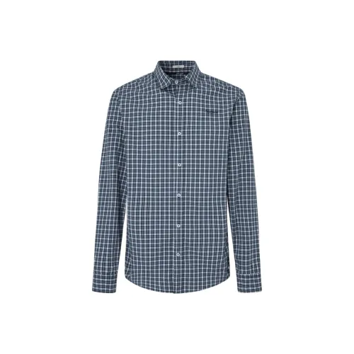 Pepe Jeans Blue Men's Shirts Пепе Джинс Синий Мужские Рубашки