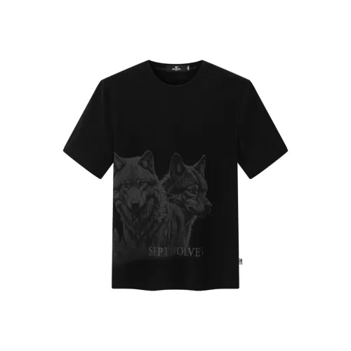 SEPTWOLVES T-Shirt Унисекс Черный