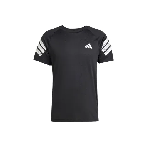 Adidas Icon3 Полосы T-Рубашка Мужская Черная Белая