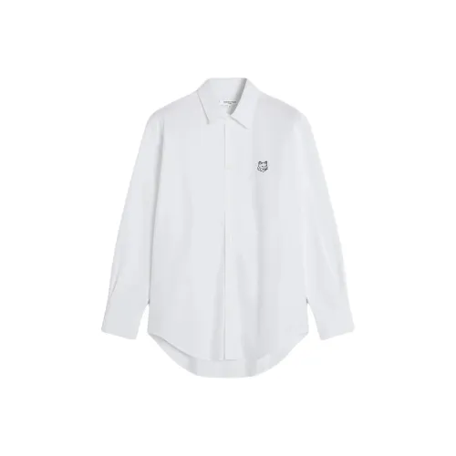 Maison Kitsune Белые Мужские Рубашки