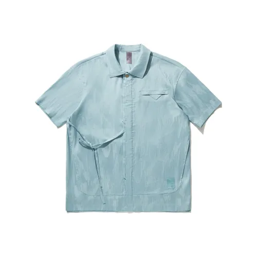 LINING x CHENGLONG LIANMINGKUAN Рубашка Мужская Рыбка Eye Зеленый