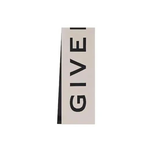 GIVENCHY Вязаные шарфы Женские Черный Белый