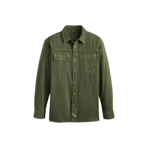 Levis Зеленые Мужские Рубашки