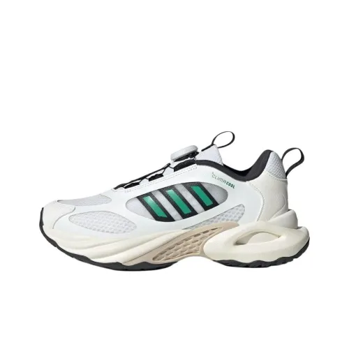 Adidas Slip-resistant Abrasion-resistant Low Top Детская беговая обувь Белый Зеленый