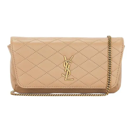 SAINT LAURENT Gaby Стеганая кожа плечо сумка женский бежевый